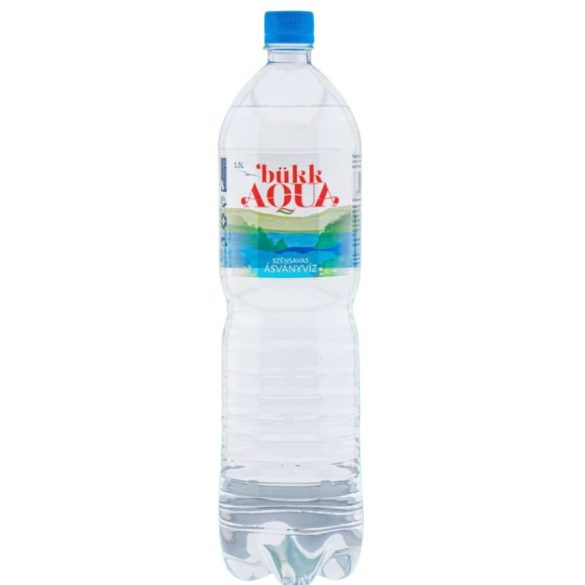 1,5L Bükk Aqua Természetes Ásványvíz Szénsavas DRS