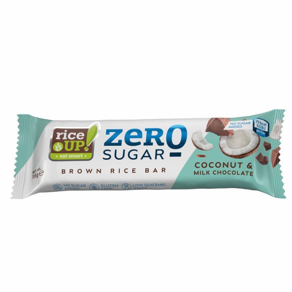 18g RiceUP! Zero Sugar Barna Rizsszelet - Kókusz